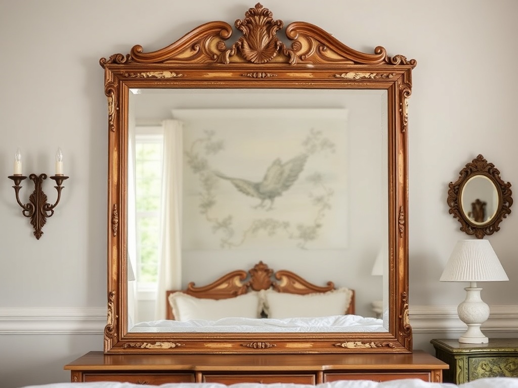 6. Display a Vintage Mirror