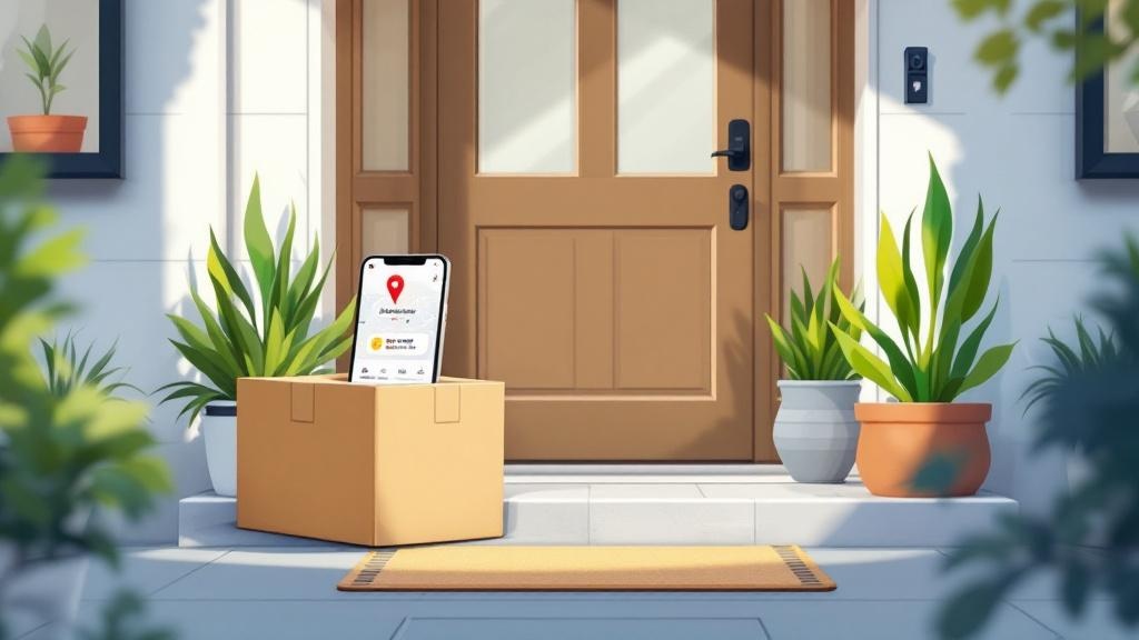 Discreet cannabis beverage delivery packaging at doorstep