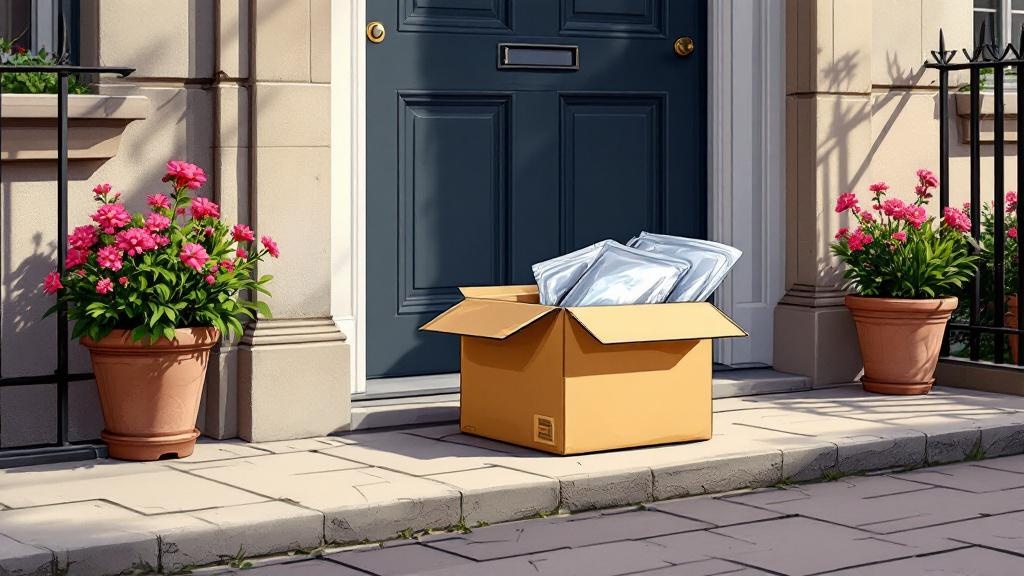 Discreet vacuum-sealed cannabis delivery packaging Edinburgh