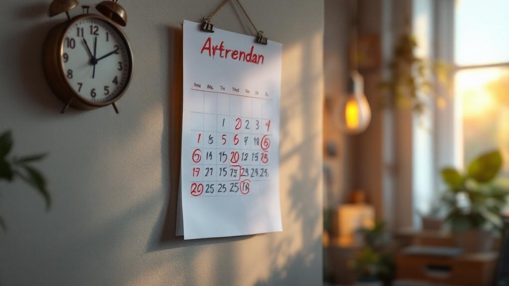 Calendar showing passage of time for eviction records