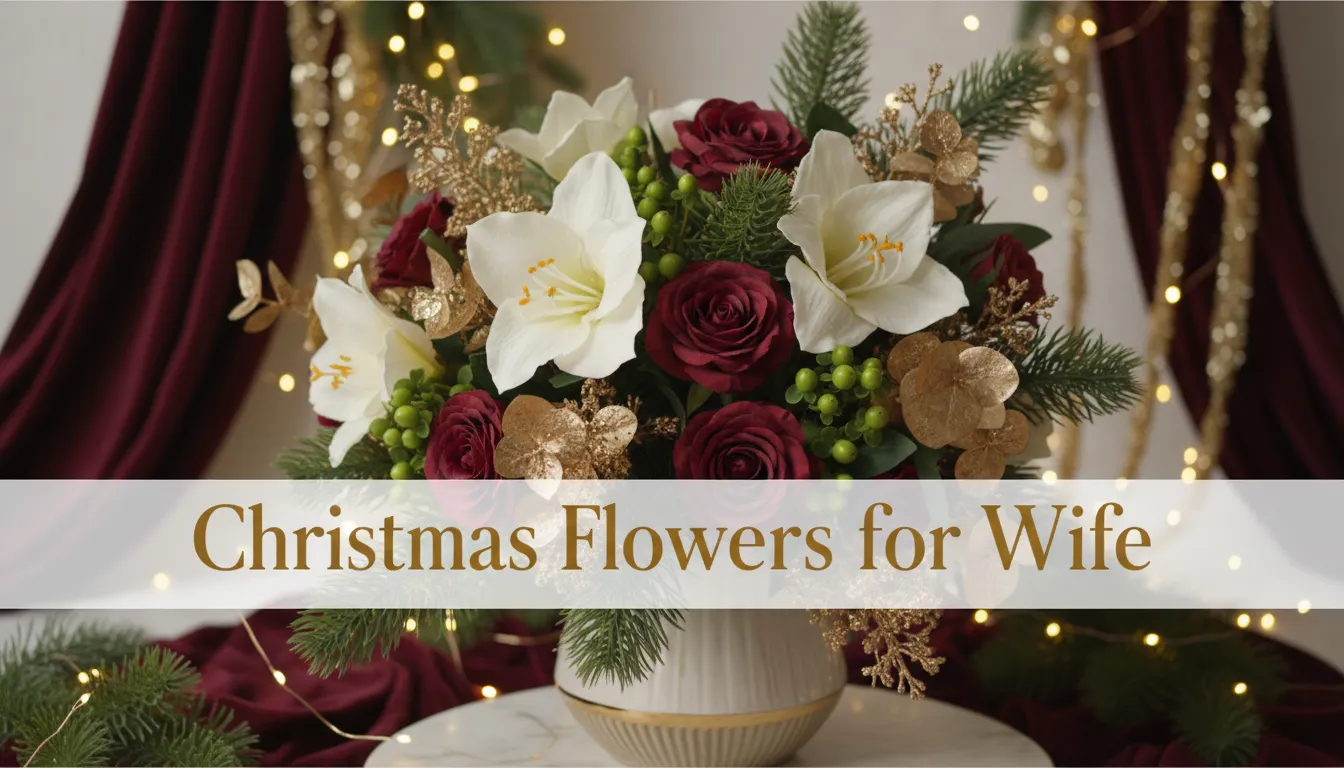 Christmas Flowers for Wife - Elegant Festive Arrangements