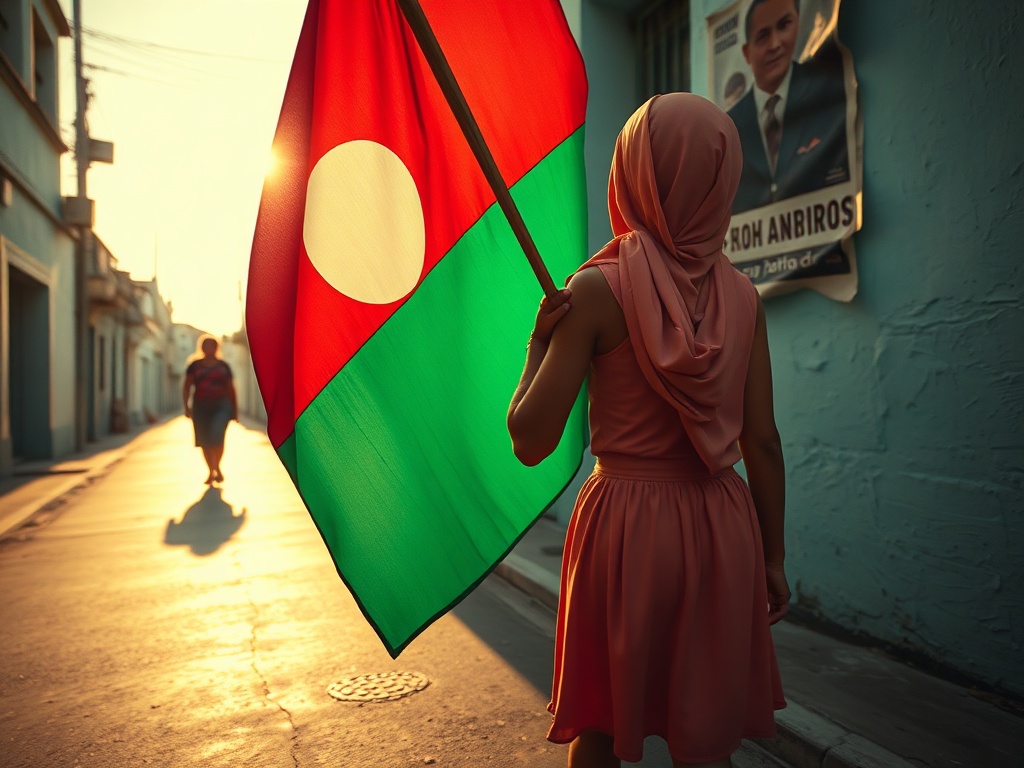 The Girl with the Drooping Flag on Sosun Magu