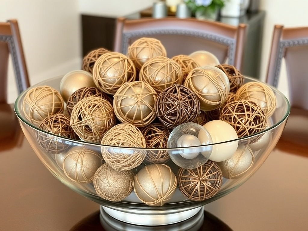 5. Fill a Bowl with Decorative Balls