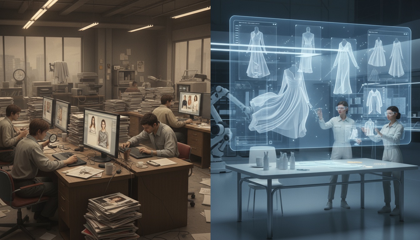 AI fashion content comparison