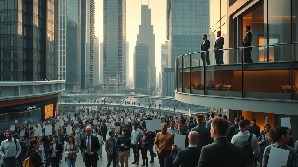 A cinematic, photorealistic movie-still set in a modern 2025 urban environment