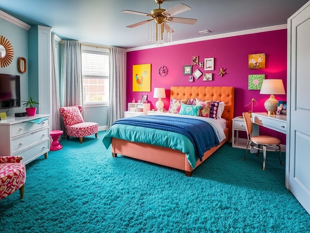 7. Incorporate Modern Shag Carpets