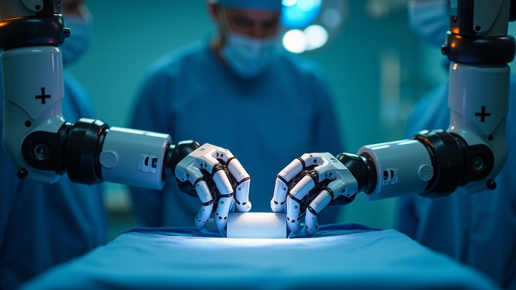 Representación de la destreza manual que la pinza robótica para envases médicos busca emular con precisión.