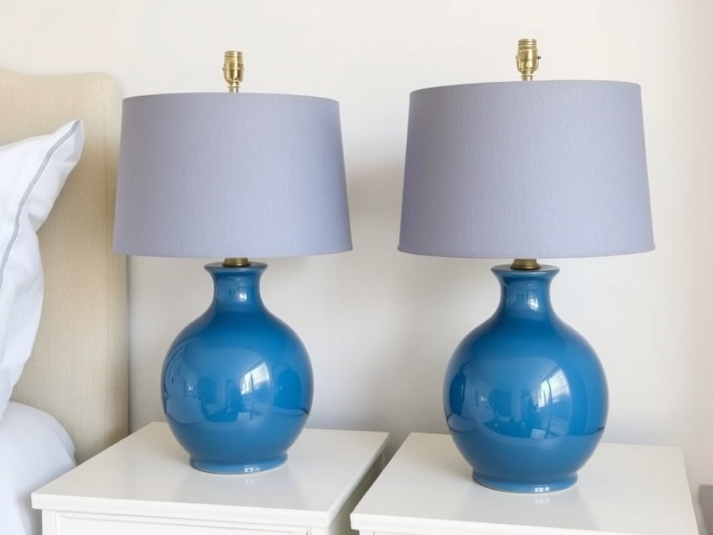 26. Choose Blue Ceramic Lamps