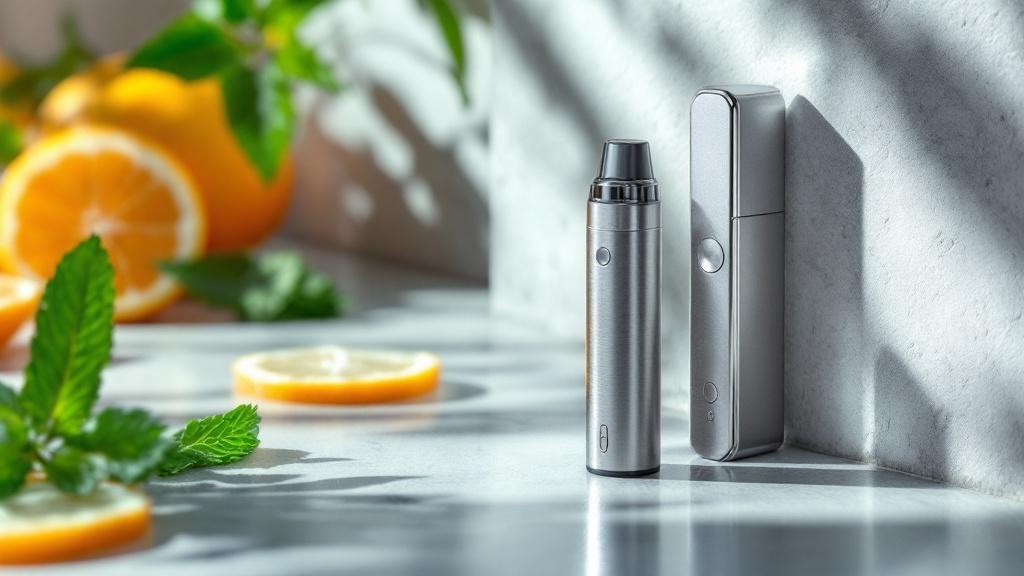 CBD vape pen setup with pod system