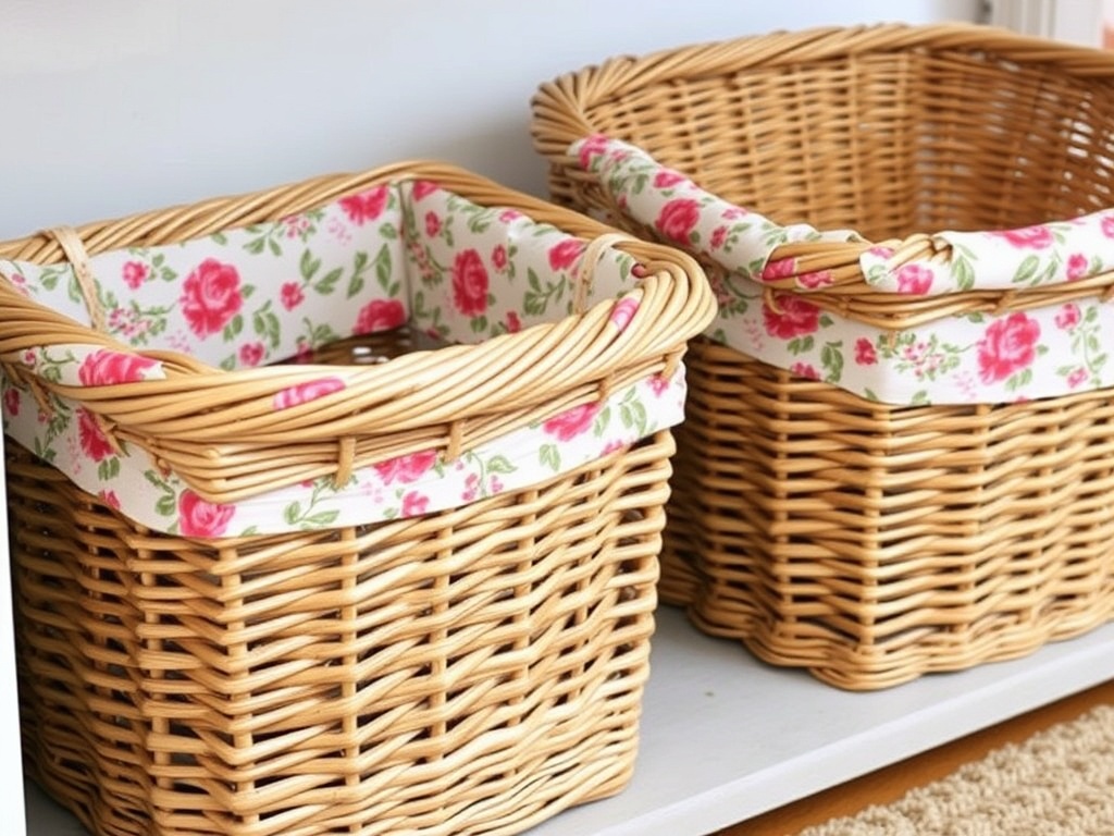 9. Decorate with Floral Baskets