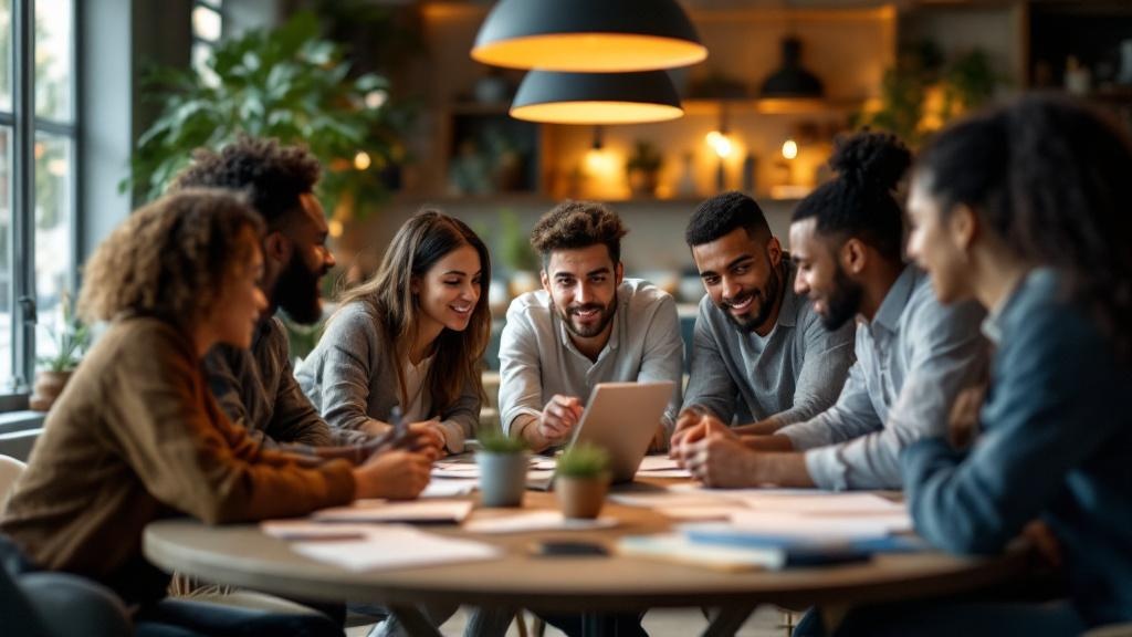 Leaders developing skills through collaborative team interaction