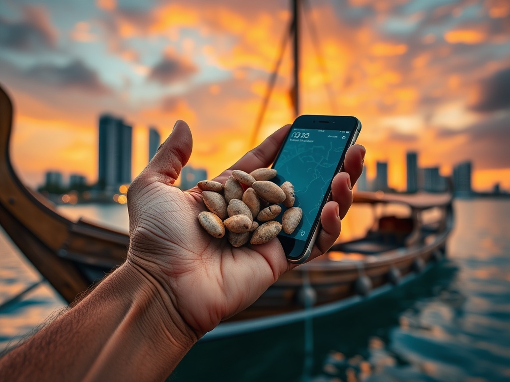 From Cowrie Shells to Smartphones in One Maldivian Hand