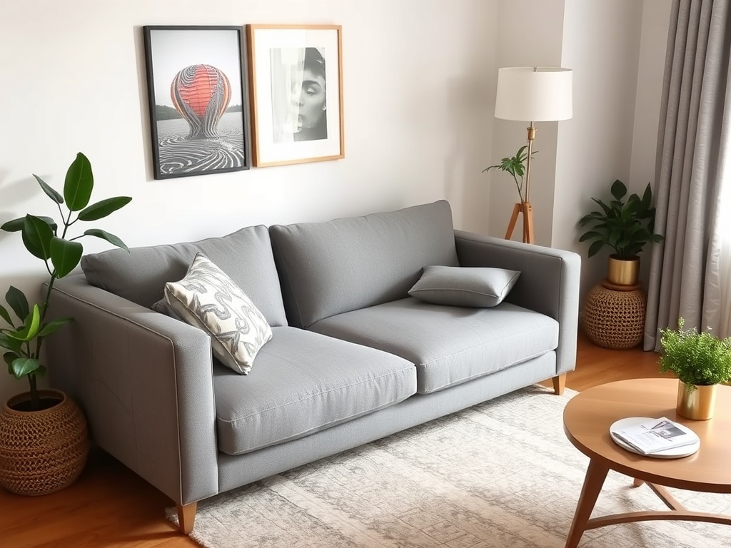 24. Choose a Compact Sofa for Small Spaces