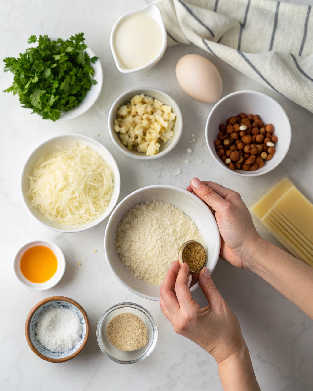 White Lasagna Ingredients