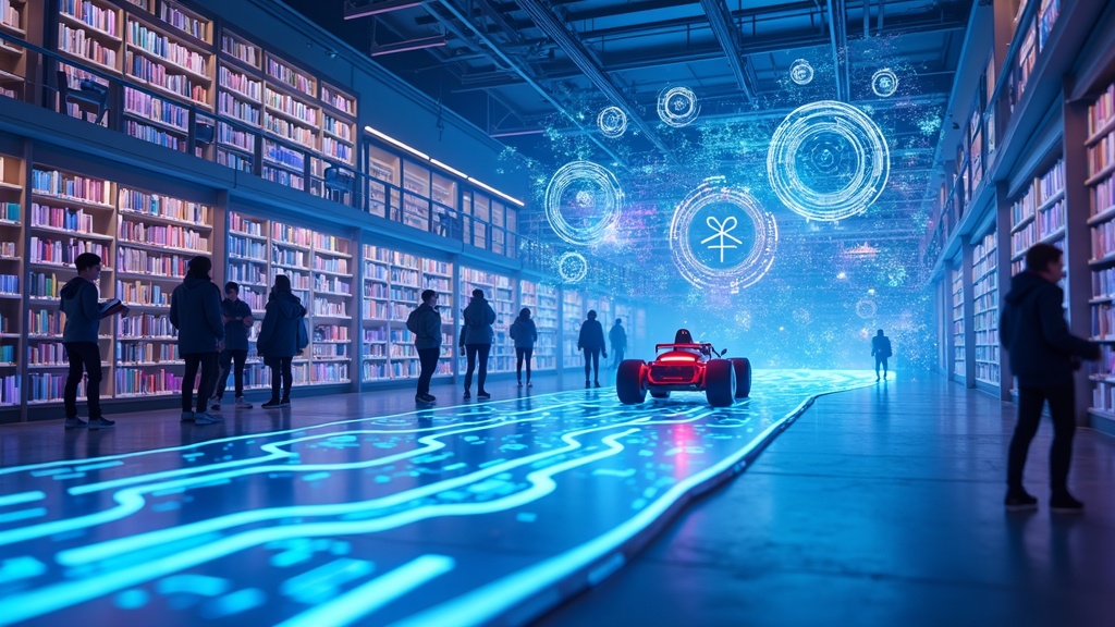 Concepto de redes neuronales profundas para el programa de formación IA generativa Aragón AWS