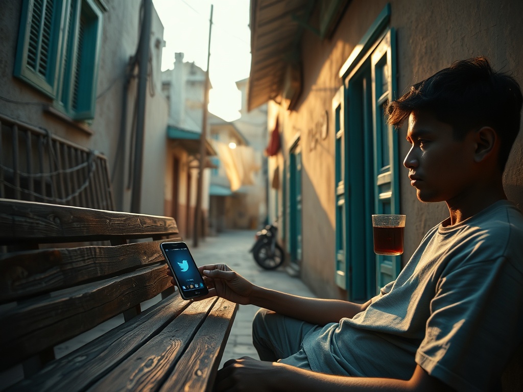 A Smartphone on the Joali at Dawn