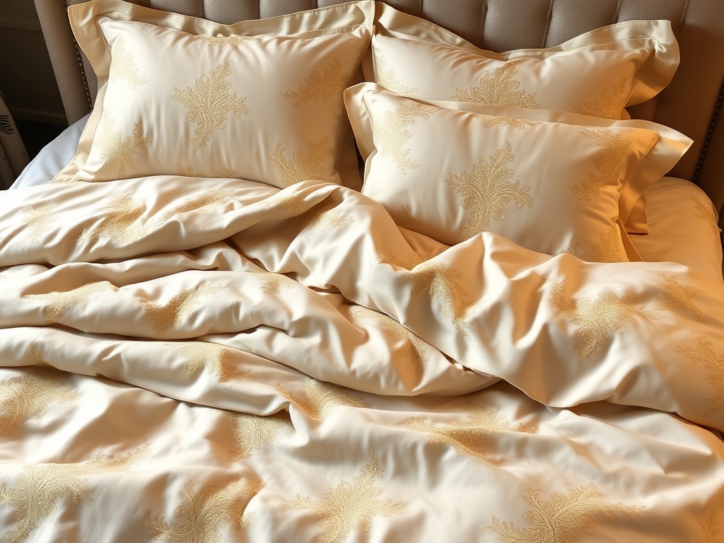 21. Add Gold Metallic Bedding
