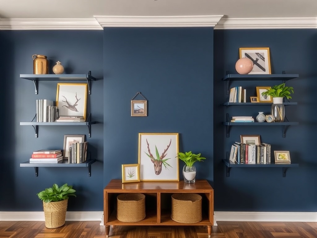 17. Use Navy in Shelving