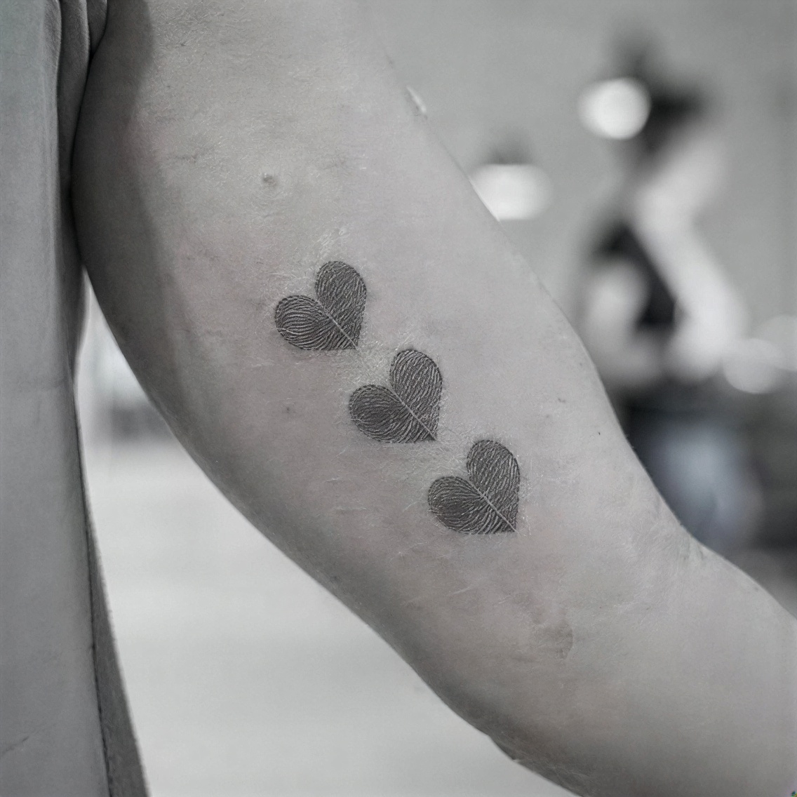 Fingerprint hearts for that personal touch