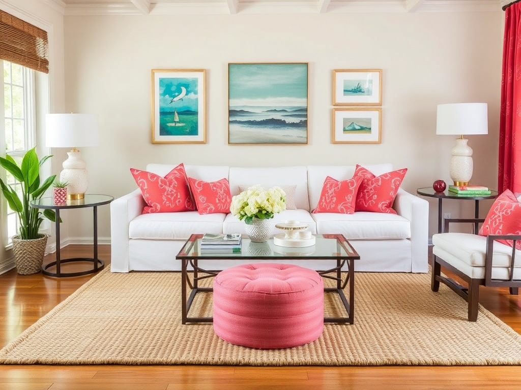 7. Choose Coral Accents