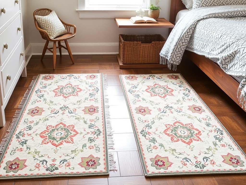 19. Try Floral-Patterned Rugs