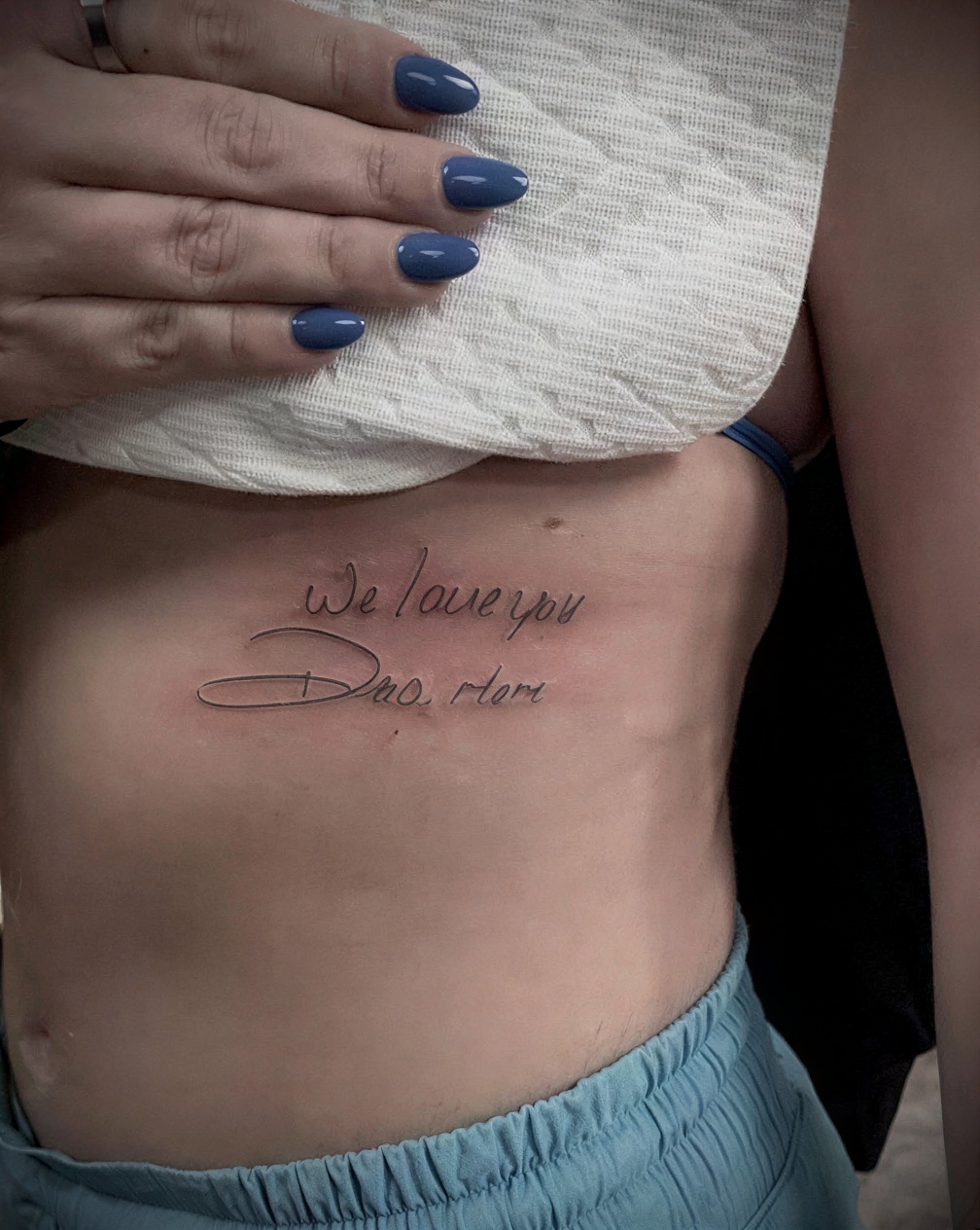 Quote in a loved one handwriting