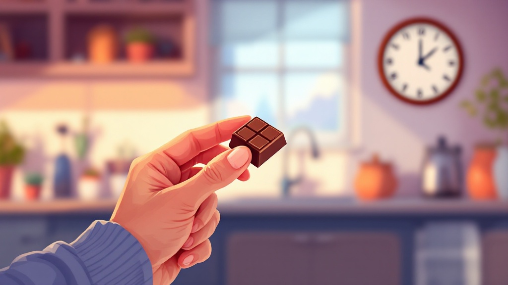 Mindful THC chocolate dosing with timing awareness