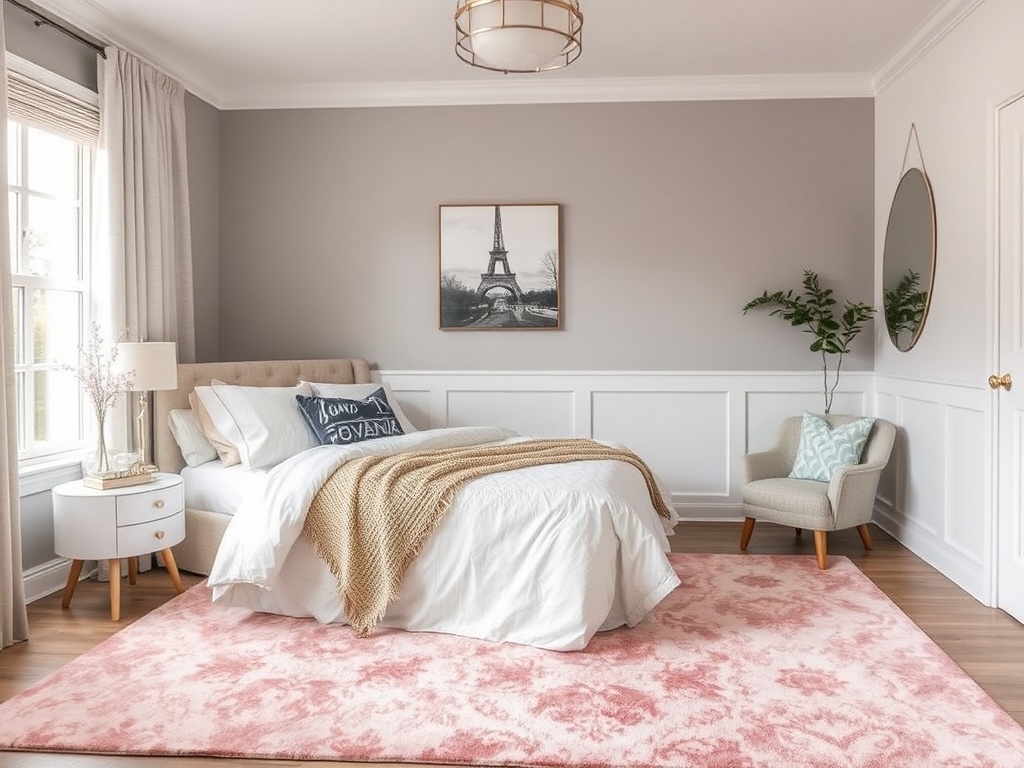 16. Choose a Dusty Rose Area Rug