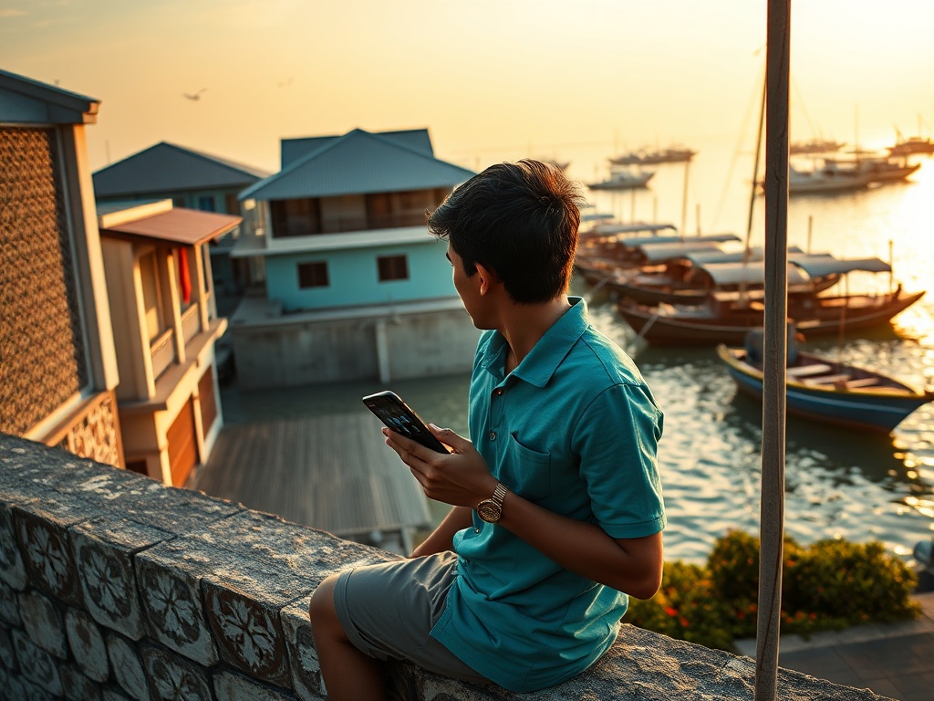 Smartphone Screens and 100% Muslim Society's Digital Crossroads
