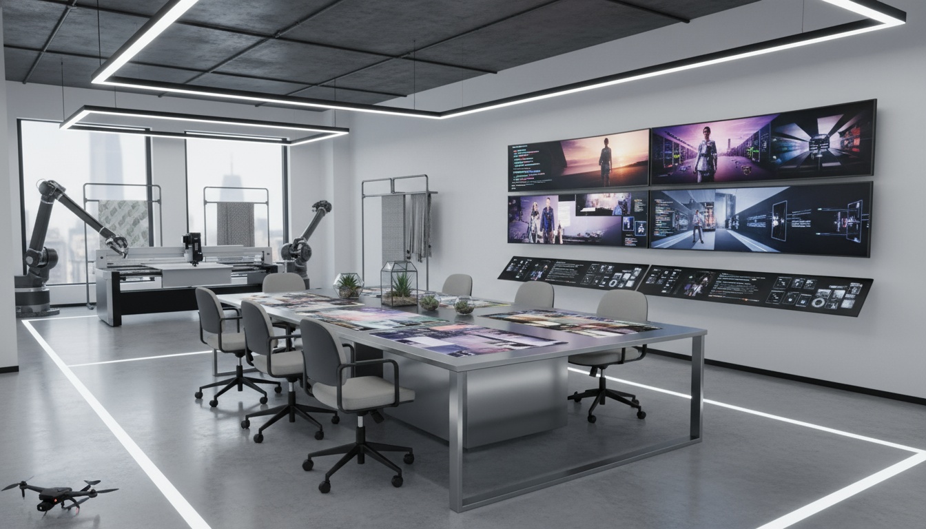 Produção de conteúdo de moda com IA