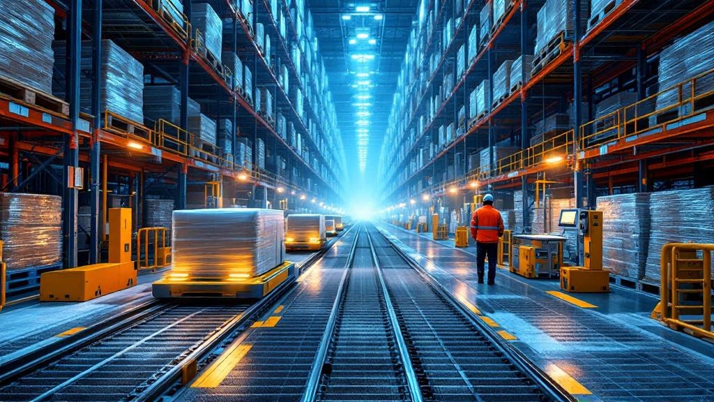 Automated cold storage warehouse with robotic pallet systems