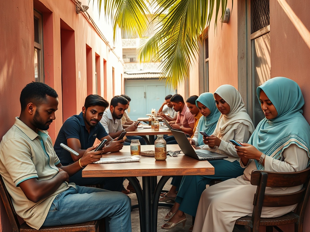Young Maldivians in Cafés, Redefining Politics on Their Phones