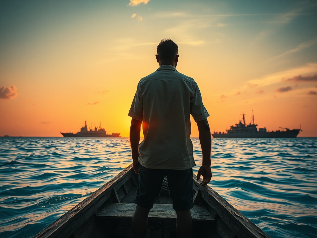 Fishermen Watch Foreign Warships Anchor Where British Left in 1976