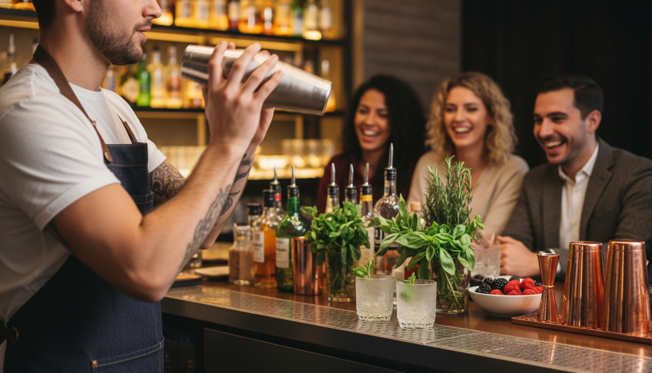 Mocktail ingredients and preparation