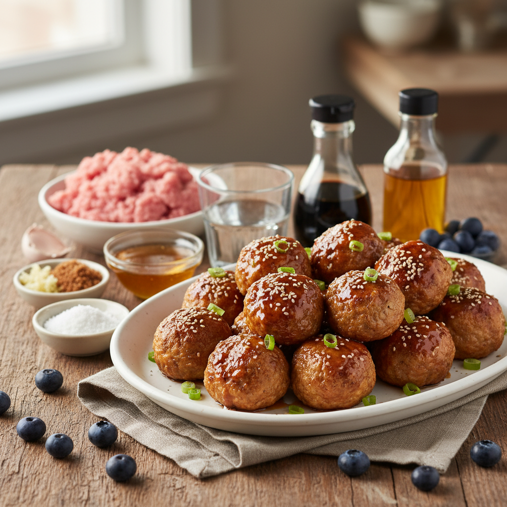 Teriyaki Turkey Meatballs Teriyaki Turkey Meatballs