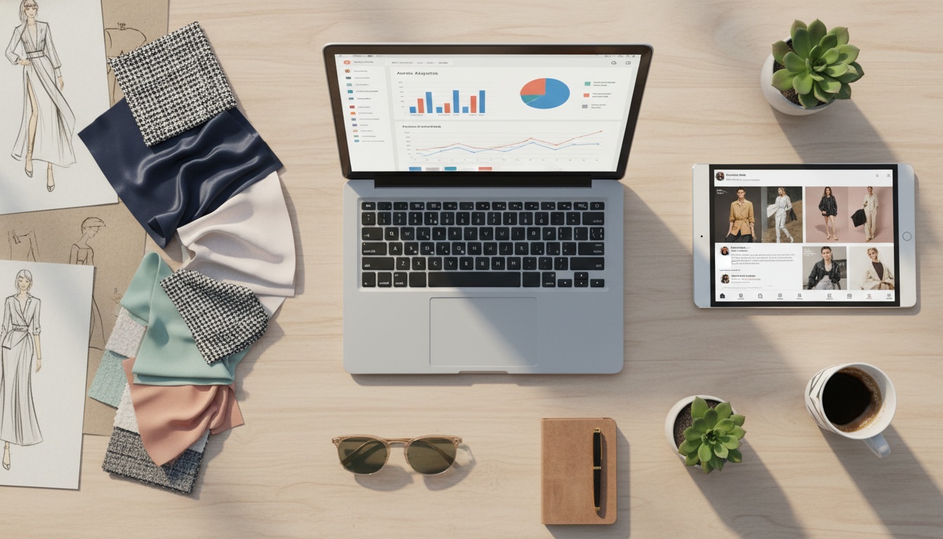 Digital fashion marketing visual content