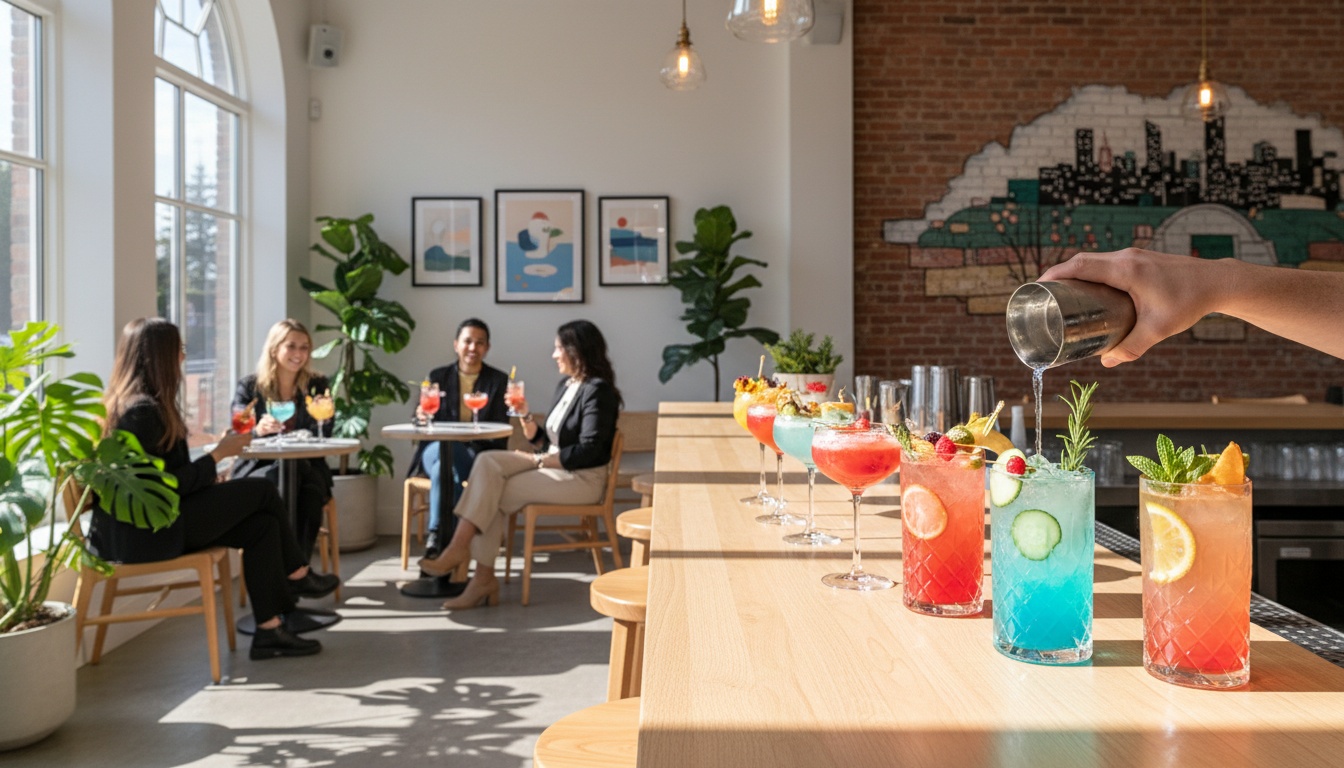 Zero-proof cocktail creation in Montreal