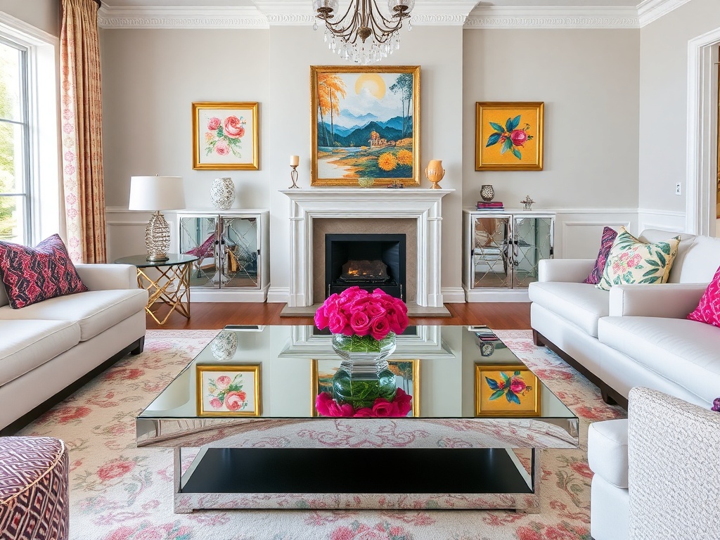 5. Use Mirrored Furniture