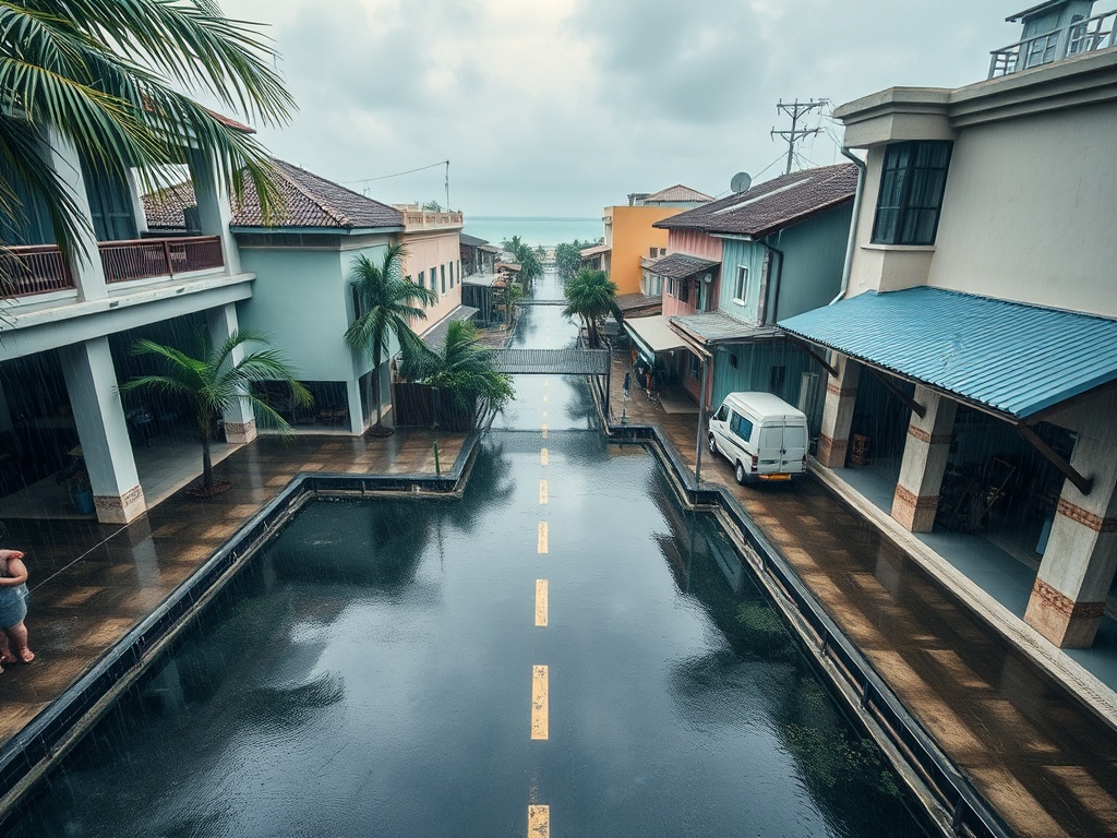 When Concrete Can't Drink: Male's Search for Ground That Absorbs Rain