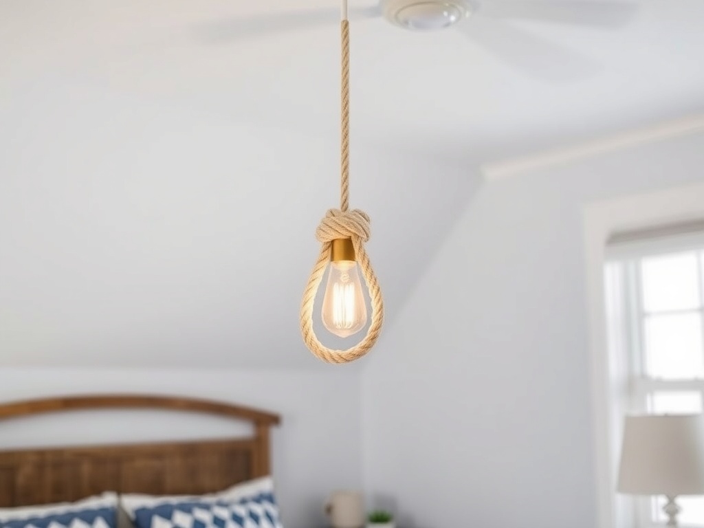 21. Hang a Rope Pendant Light