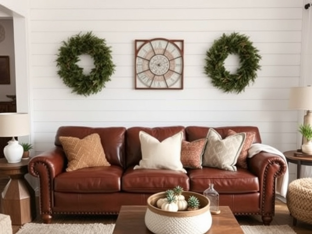 7. Layer Textured Throw Pillows