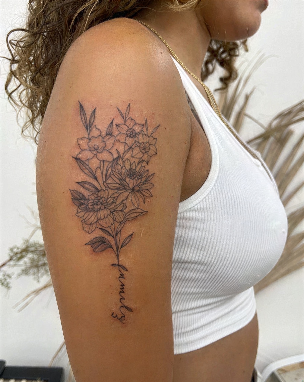 Birth flower bouquet for each child