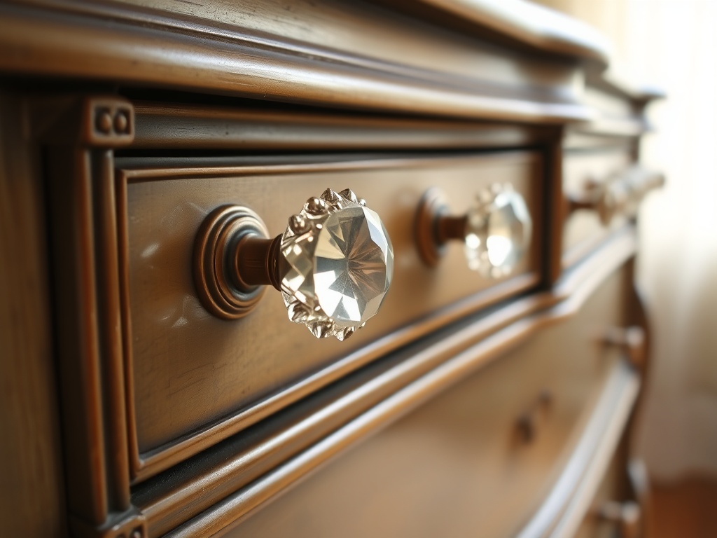 7. Use Crystal Knobs