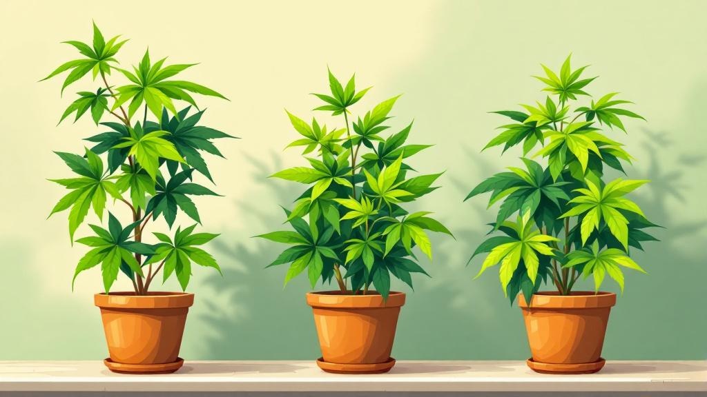 Different cannabis strain types for various effects