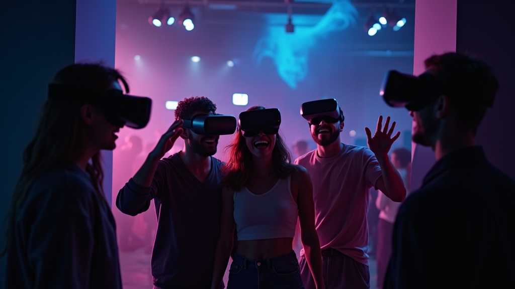 Primer plano de los paisajes surrealistas dentro de la experiencia Dreams of Dalí en Virtua Barcelona, con arquitecturas imposibles y cielos oníricos.