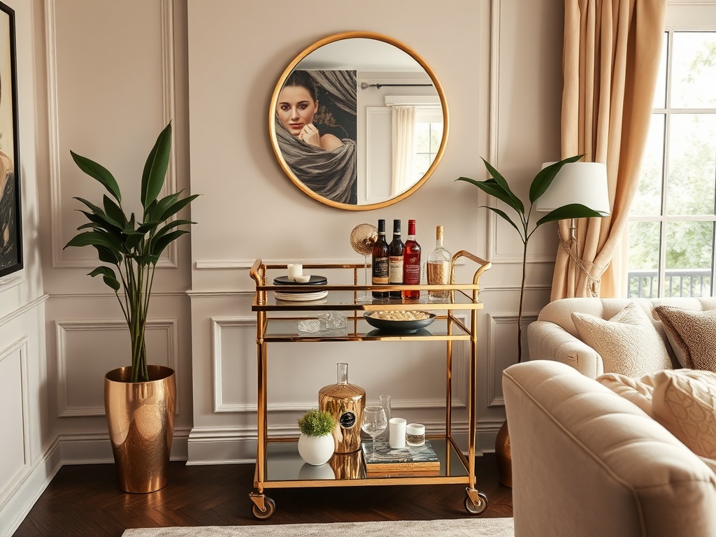 6. Opt for a Bar Cart