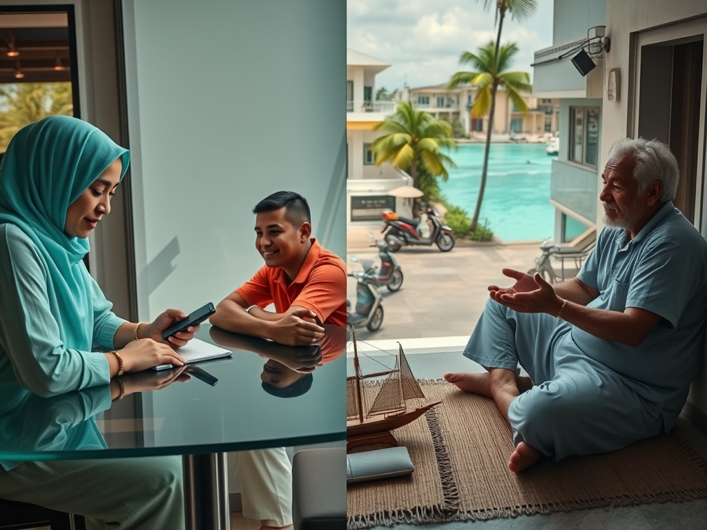 Two Maldivias: One in Cafés, One in Courtyards
