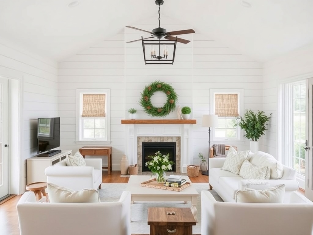 1. Paint the Shiplap White