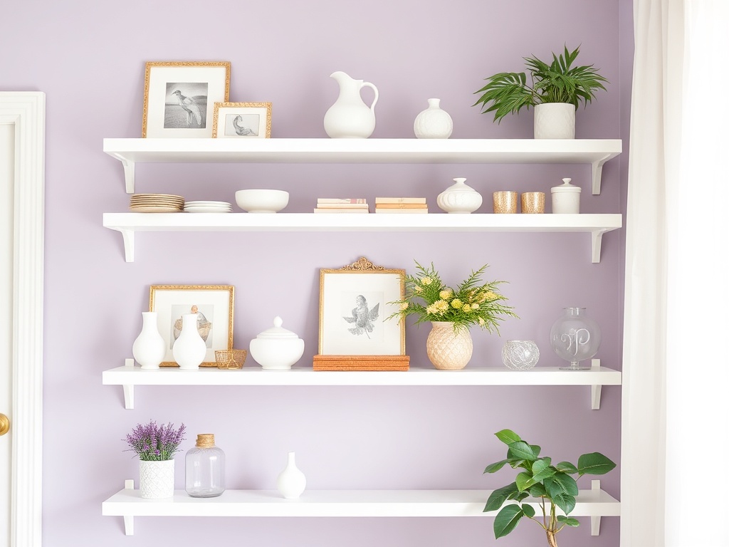 14. Choose White Shelving