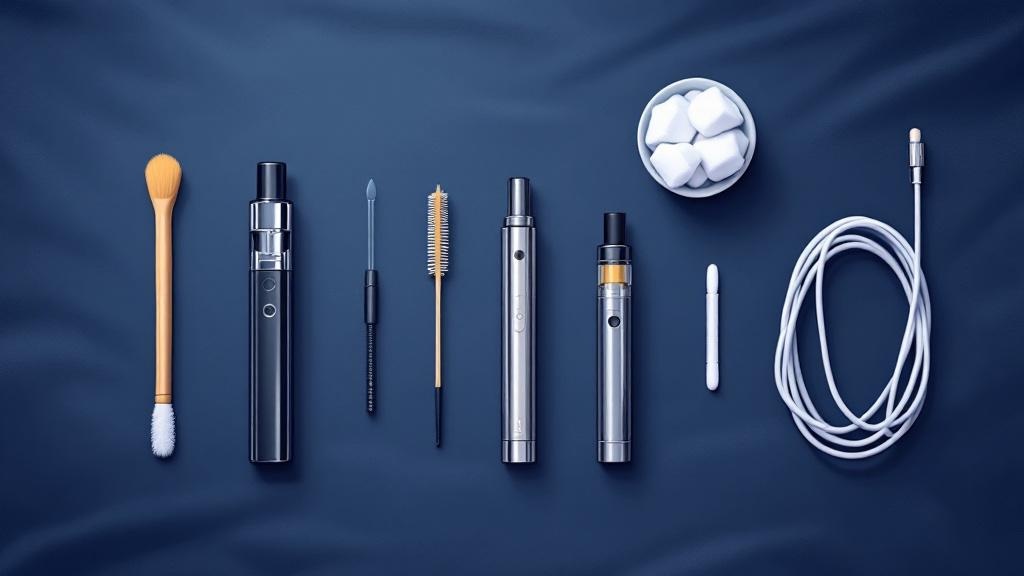 Organized vape pen maintenance and care essentials